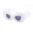 thumbnail image 1 of Women Plush Fuzzy Cat Eye Sunglasses, 1 of 5