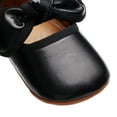 thumbnail image 6 of nvzhuang Baby Girl Dress Shoes Faux Leather Bowknot Flats Crib Shoes with Non-Slip Rubber Sole, 6 of 8