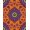 Orange, Pattern 1, variant on ODIKA 2x3 Machine Washable Non-Slip Area Rug, Burst Bathtub Intricate Floral Medallion Design High Traffic Rug, Orange, 677717