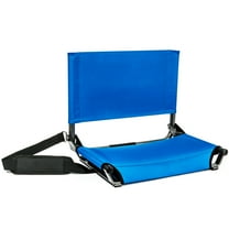 Cascade Mountain Tech Extra-Wide Stadium Seat for Bleachers, Royal Blue