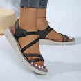 thumbnail image 2 of Pandaie Womens Hiking Sandals Outdoor Sports Comfortable Walking Water Sandal with Arch Support Camping Travel Beach Shoes Black 6, 2 of 9