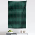 thumbnail image 1 of Abstract Tapestry, Scottish Tartan Like View Repeating Squares, Fabric Wall Hanging Decor for Bedroom Living Room Dorm, 5 Sizes, Dark Teal Charcoal Grey, by Ambesonne, 1 of 1