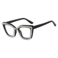 thumbnail image 3 of Rhinestone Cat Eye Reading Glasses Womens Cute Computer Blue Light Blocking Rhinestone Readers Glasses, 3 of 8