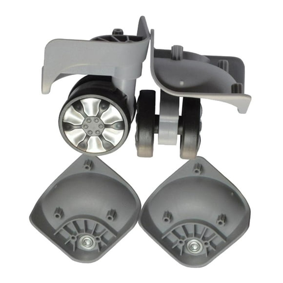 Conjunto de Ruedas de repuesto para equipaje maleta carrito de viaje 2 unidades A78 gris perfecl