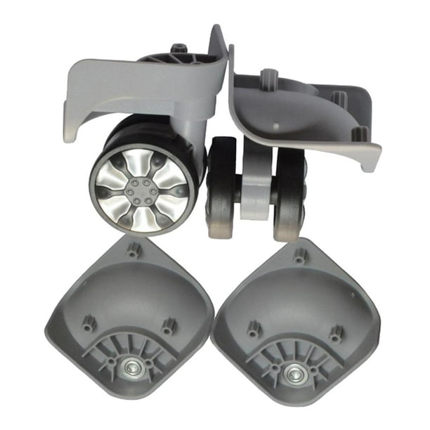 Conjunto de Ruedas de repuesto para equipaje maleta carrito de viaje 2 unidades A78 gris perfecl
