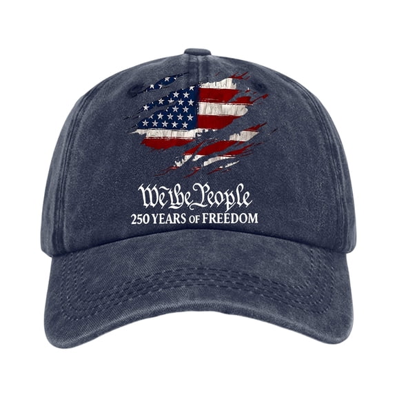 Sewkxo 250th Anniversary Cap American Flag Graphic Baseball Hat Independence Day Adjustable 1776-2026 Patriotic Hat