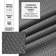 thumbnail image 6 of (3 pack) LammaLoe Gray Shower Curtains, Waffle Weave Heavy Duty Fabric Shower Curtain, 72” x 72" Hotel Luxury 256 GSM Bathroom Curtains, 6 of 8