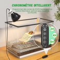 thumbnail image 4 of Dome Heat Lamp with Reflector, Dimmer and Timer, 100W E27 Terrarium Heat Lamp, 5.5 Inch Reflector Lamp Holder for UVA, UVB, and Infrared Bulbs (Bulb Not Included), 4 of 5
