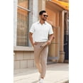 thumbnail image 6 of COOFANDY Men's Casual Dress Shirts Short Sleeve Button Down Shirts Summer Untucked Shirts, 6 of 6