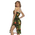 thumbnail image 2 of Decorated Christmas Tree Printed Cross Back Cami Dress, Jesus Christian Fashion Summer Maxi Sexy Casual Dress For Women, 2 of 4