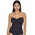 thumbnail image 2 of Anne Cole Womens Bandeau Twist Front Tankini Swim Top, 2 of 6