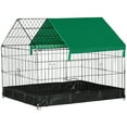 thumbnail image 1 of PawHut Cage en Métal pour Petits Animaux avec Couvercle Résistant à l'Eau, Noir, 1 of 10