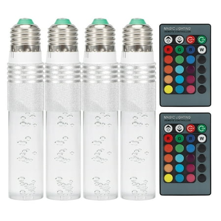 

3W RGB LED Light Bulb LED Light Bulb RGB Bulb AC85-265V Color Light Bulbs For Bedroom Bedroom Bar Holiday Party Hotel Office Living Room Silver