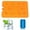Orange, variant on BBLCY High Cost Performance And Hot Sales Conditioning Fan Ice Box 200ml Ice Brick Ice Board Ice Pack Reusable Ice Box
