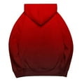 thumbnail image 5 of Women's Casual Lightweight Hoodies Long Sleeve White Drawstring Sweatshirts Loose Pullovers with Pocket 1-Red L, 5 of 5