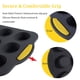 thumbnail image 3 of Fábrica nueva silicona 12-pieza silicona muffin molde hogar antiadherente taza muffin hornear molde hornear bandeja herramienta bandeja, 3 of 6