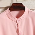 thumbnail image 4 of DPTALR Chemise de Soie de Glace à Manches Courtes pour Hommes avec un Col Revers Chemise à Manches Courtes à Manches Courtes Col Rond Top/shirt, 4 of 5
