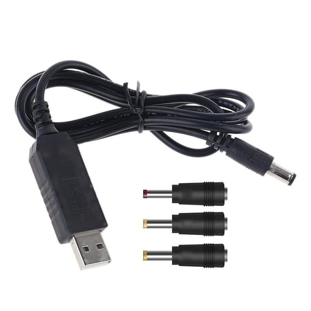 PATIKIL 2 Pack Step Up Voltage Converter - 5V To 9V, 6W, 0.66A, USB To 5.5x2.5mm DC Jack Cable, 1 Meter