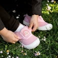 thumbnail image 4 of JAN & JUL Girls' Easy-On Toddler Shoes with Flexible Soles for Summer (Pink Rainbow, Size 8 Toddler), 4 of 8