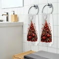 thumbnail image 5 of Ryvnso Christmas Trees with Red Hand Towels for Bathroom Cotton Face Towel Decorative 15.5x29.5 inch, 5 of 7