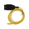 thumbnail image 2 of Cable de codificación ENET amarillo Cable de diagnóstico OBD2 con reemplazo de CD para Serie F Serie 3 Serie 5 Serie 7 Serie GT X3, OBD a Ethernet, Cable de interfaz ENET, 2 of 5