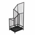 thumbnail image 1 of Soporte para paraguas de metal, color brillante, estable, pequeño, para puerta, color negro, 1 of 10