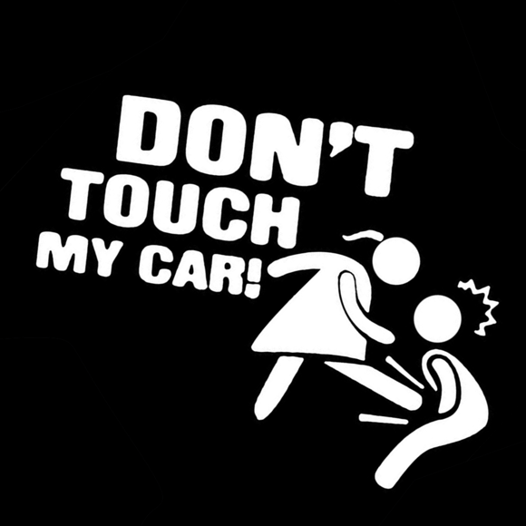 Car Decal PET Reflective Car Sticker Car Decal Waterproof Decoration Auto Warning Window Poster, White