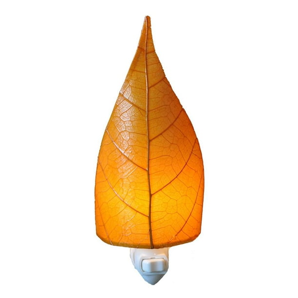 Leaf Night Light in Orange