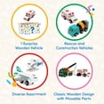 thumbnail image 3 of Battat Classic Wooden Vehicle Surprise – Mini Toy Vehicle Assortment for Ages 3 Years +, 3 of 10