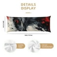 thumbnail image 3 of Fotbe Red Black Ink Style Bald Eagle Funda para Almohada Corporal con Diseño, Funda de Microfibra Ultrasuave de 20x54 Pulgadas, Ropa de Cama Elegante, 3 of 7