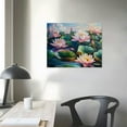 thumbnail image 4 of Large Lotus Flower Wall Art Spa Pictures Wall Decor Zen Nature Yoga Canvas Painting Home Modern Artwork Decorations for Bathroom Bedroom Living Room Office, 4 of 6