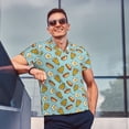 thumbnail image 4 of Fotbe Hot Dog Pizza Camiseta Polo de Golf para Hombre con Estampado – Camisa Deportiva Transpirable con Cuello Abotonado-Medium, 4 of 6