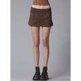 thumbnail image 2 of KelaJuan Women's Mini Skirt Slim Low Waist Ruched Cargo Skirt Trendy Summer Elastic Waist Short Skirt for Party Club Night, 2 of 6
