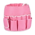 thumbnail image 1 of Organizador de herramientas tipo cubo impermeable, bolsa multibolsillos de gran capacidad para herramientas de trabajo. Rosa, 1 of 7