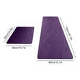 thumbnail image 3 of Zynviq Solid Color Bathroom Rugs 15.7" X 23.6" Bath Rugs Polyester Purple Washable Rectangular Absorbent Small Rug for Vanity, 3 of 6