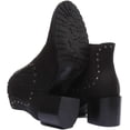 thumbnail image 4 of JUSTINREESS Hero Women's Studded Leather Chelsea Cowboy Boot In Black Size 7, 4 of 6