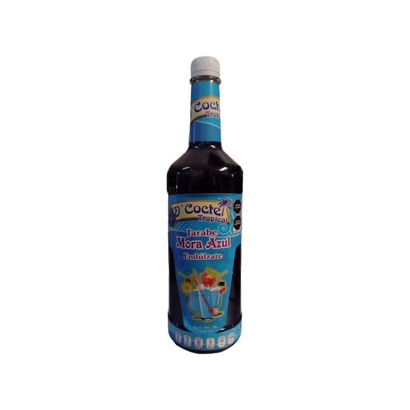 Jarabe D'Coctel Tropical Mora Azul 1 L D'Coctel