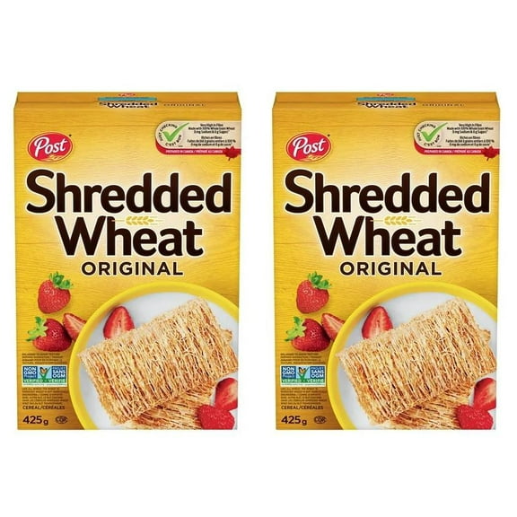 Post Shredded Wheat Original Big Biscuit Cereal, 425g (2 Pack)