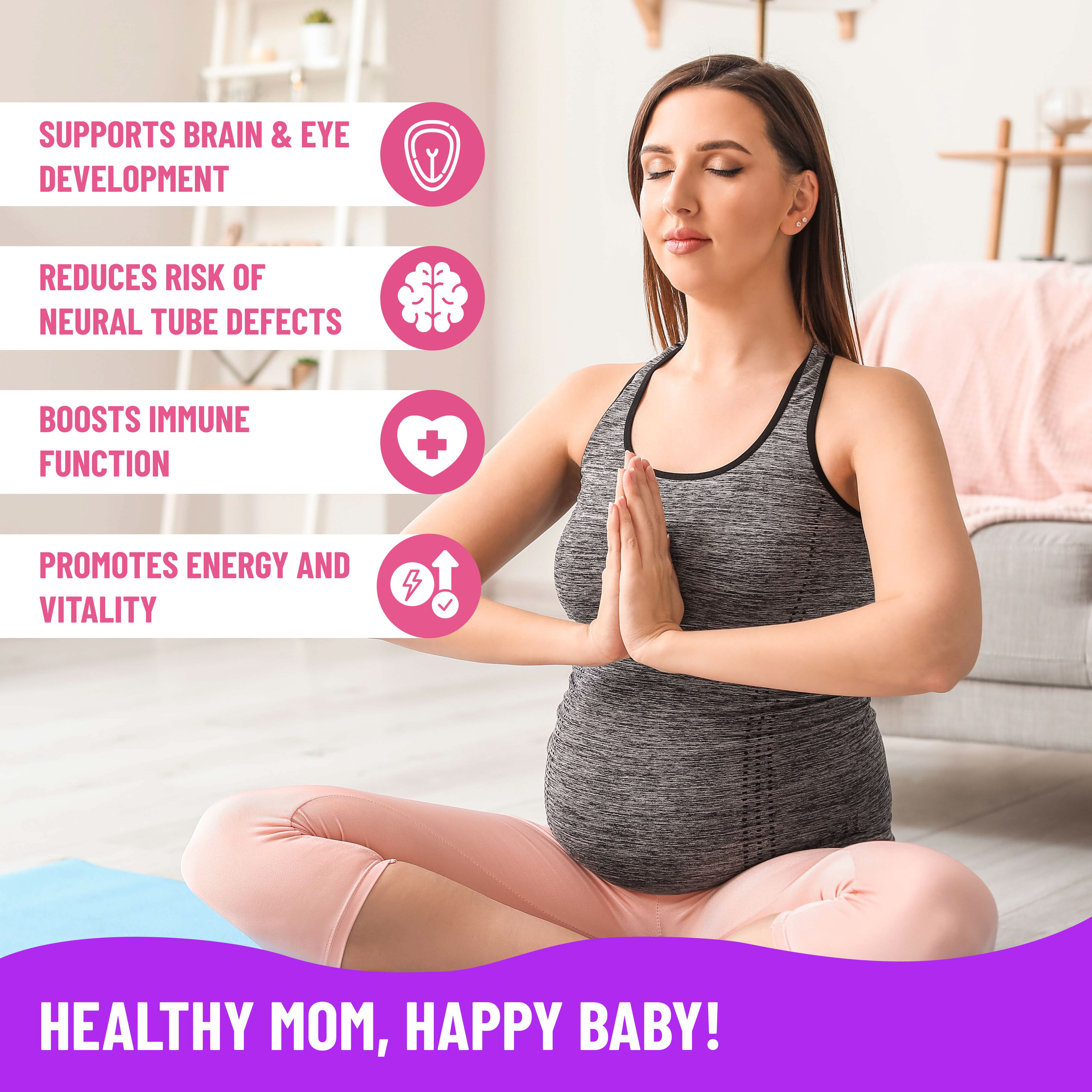 Mama’s Select Prenatal Vitamins with Vegan DHA – MTHFR-Friendly, Fish-Free & No Fish Burps, Allergen-Free, Gentle on Digestion, No Biotin Added