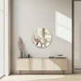 thumbnail image 4 of EDX 24" Wall Round Mirror with Crystal Clear Reflection, Convenient Hanging Hooks, and Premium Aluminum Alloy Construction, Gold, 4 of 8
