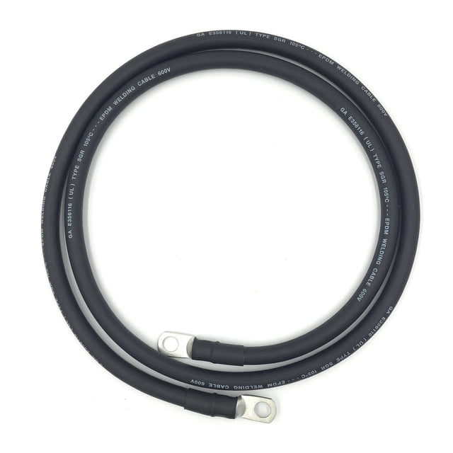 Cable de batería End Game 4 AWG 0,5 m negro de cobre