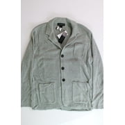 The Men's Store Bloomingdales Melange Knit Cardigan Jacket Small Green Sweater