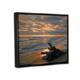 thumbnail image 4 of Stupell Industries Driftwood at Sunset Landscape Photography Black Floater Framed Canvas Art Print Wall Art, 21 x 17, 4 of 10