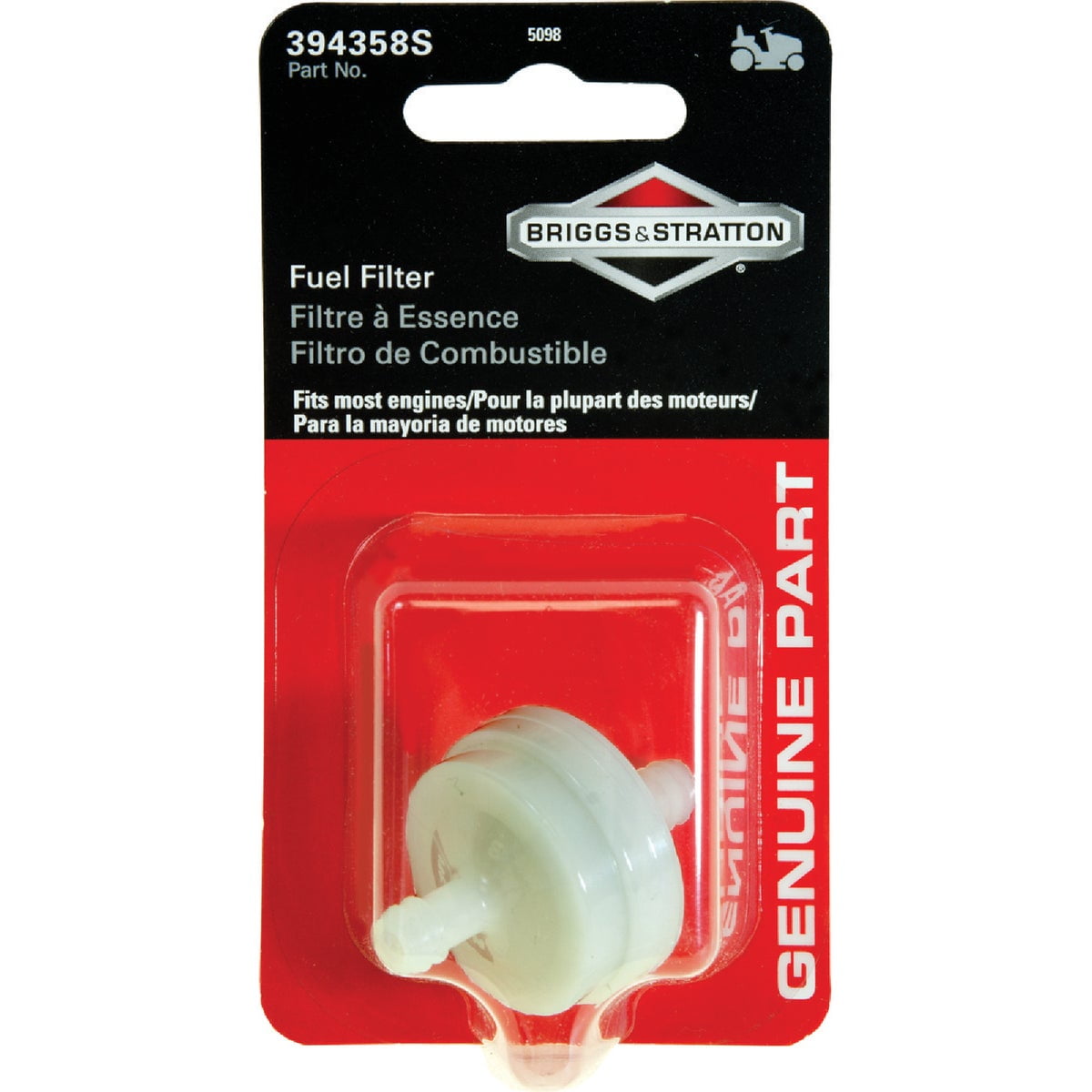 Filtre à Essence BRIGGS ET STRATTON 298090 - 298090 - 298090S