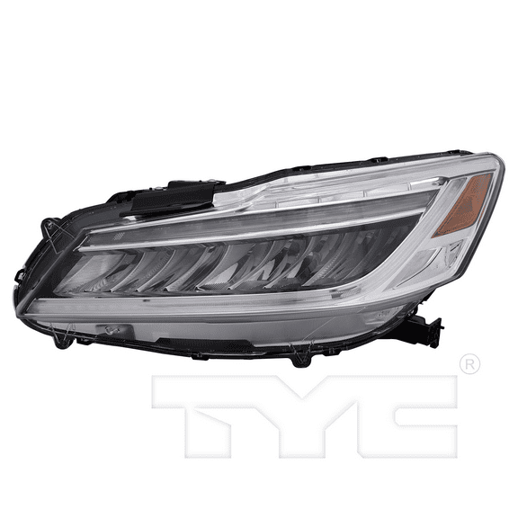 TYC LED Headlight Front Lamp for 16-17 Honda Accord Sedan Touring Left Driver Side Fits 2016 Honda Accord