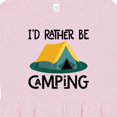thumbnail image 4 of Inktastic Rather Be Camping Girls Toddler Dress, 4 of 5