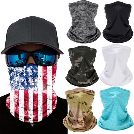 Face Mask Sun Cover Neck Gaiter Balaclava Neckerchief Bandana Headband Sport Scarf