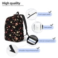 thumbnail image 7 of Wukai Red White Flowers Paper Reusable Cosmetic bag,Travel Toiletry Organizer Capacity,Waterproof Puzzle Bags, 7 of 7