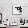thumbnail image 3 of Epic Graffiti 'Cow' by Ashley Justice, Giclee Canvas Wall Art, 12"x12", 3 of 8