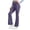 Purple, variant on MXUIKV Leggings Pants for Women Slim Fitted Micro Flare Stretchy Elastic High Waist Yoga Trousers(X-Large,White)